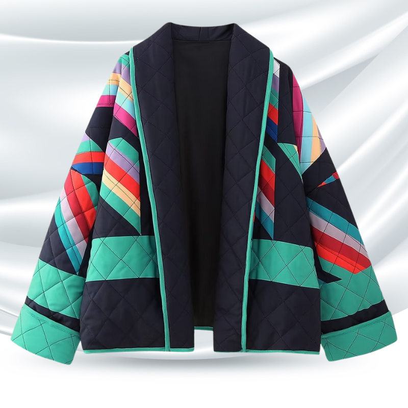 Cristina® | Coat with modern pattern for women